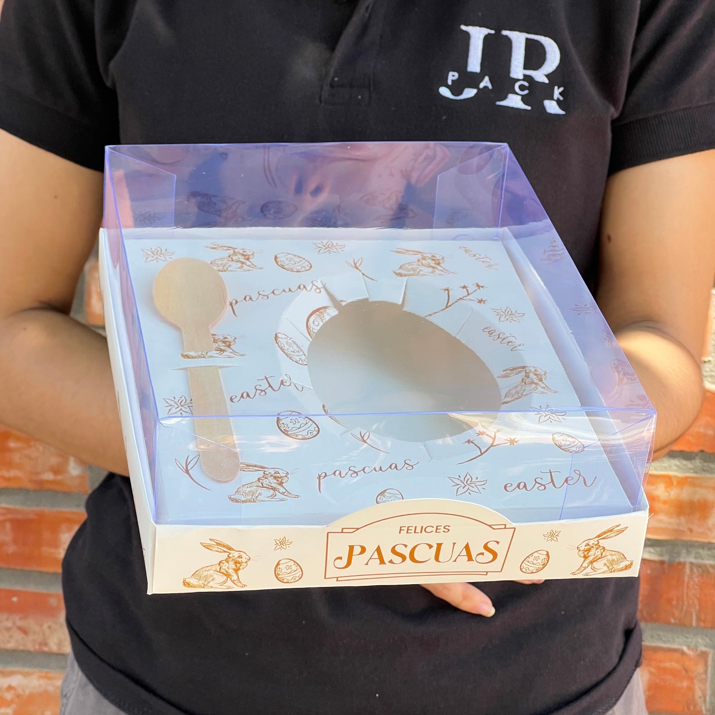 ACE01- Caja p/ huevo con tu LOGO Personalizado + Divisoria Personalizada - desde 200und