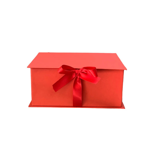 Caja Premium 25x25x10cm Tipo Libro Rojo