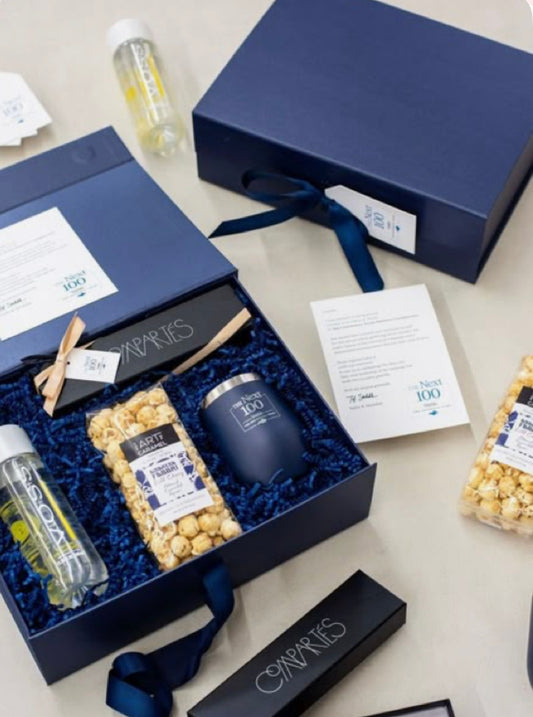 Caja Premium 33x25x12 Azul Marino Despegable - COD 641885