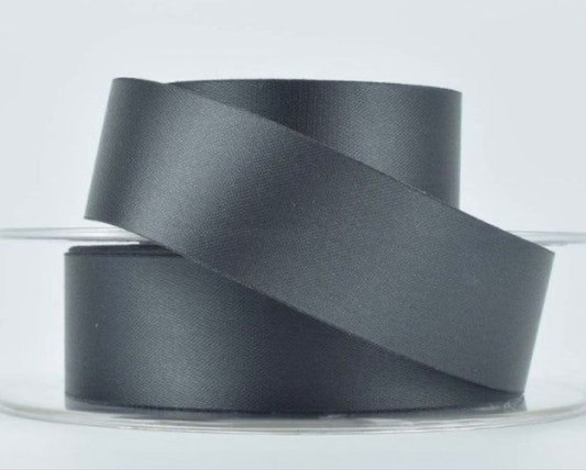 Cinta raso 25mm x 20 metros - Gris Oscuro - GRAY03