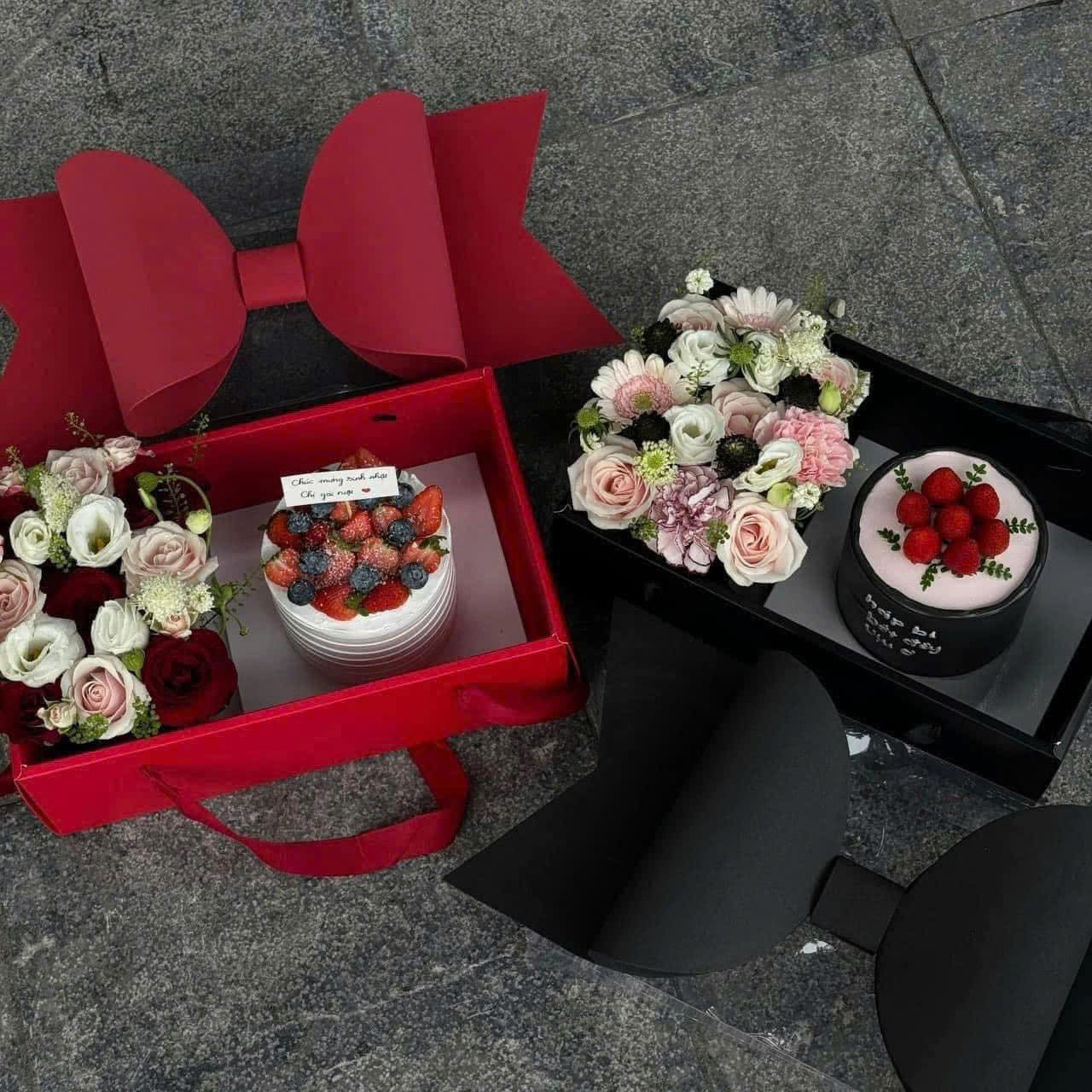 Caja Moño Rojo - 35x21x16.5cm - COD 642299