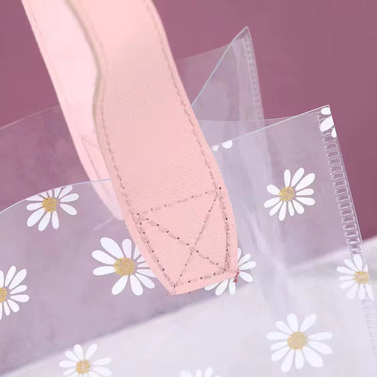 Bolsa PVC Margarita Rosa 25x14x23cm - COD 642374