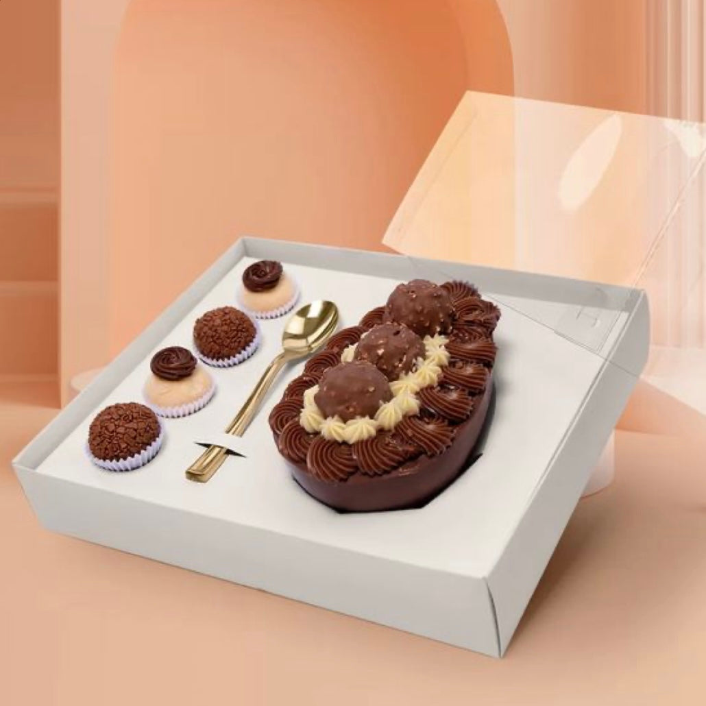 ACE01 22.5x17x7cm - Caja 1 huevo de 200/250gr + 4 dulces de 3.5cm