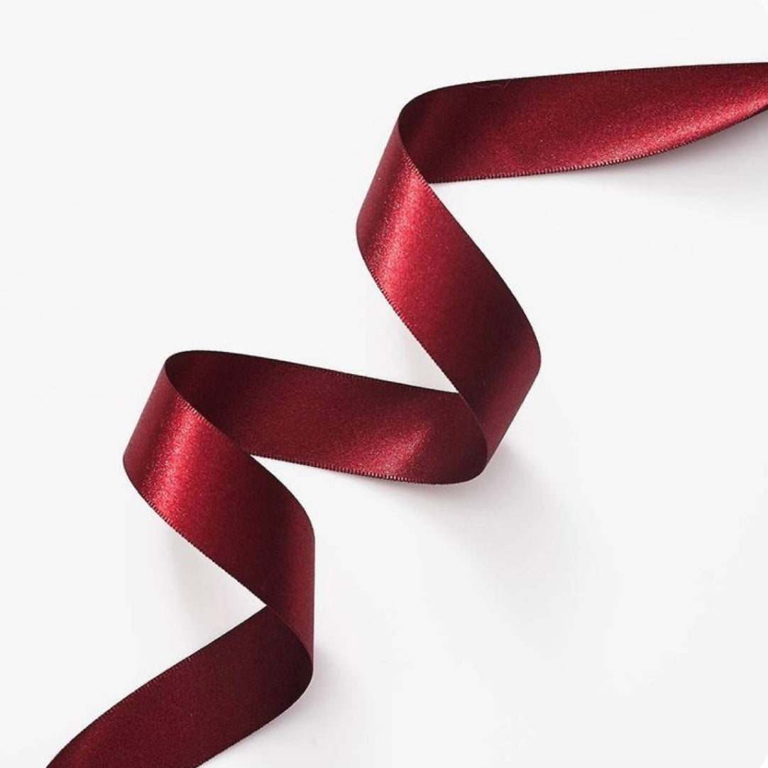 CINTA RASO 1.5CM X 20 METROS - BORDO