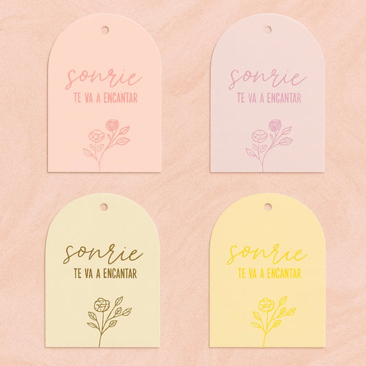 Tags “sonríe te va a encantar” - contiene 10 unidades