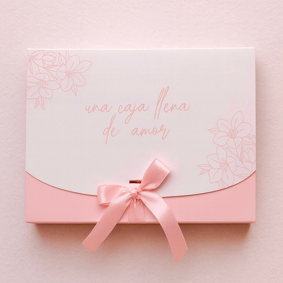 Caja Lazo Rosa - 23x17x7cm