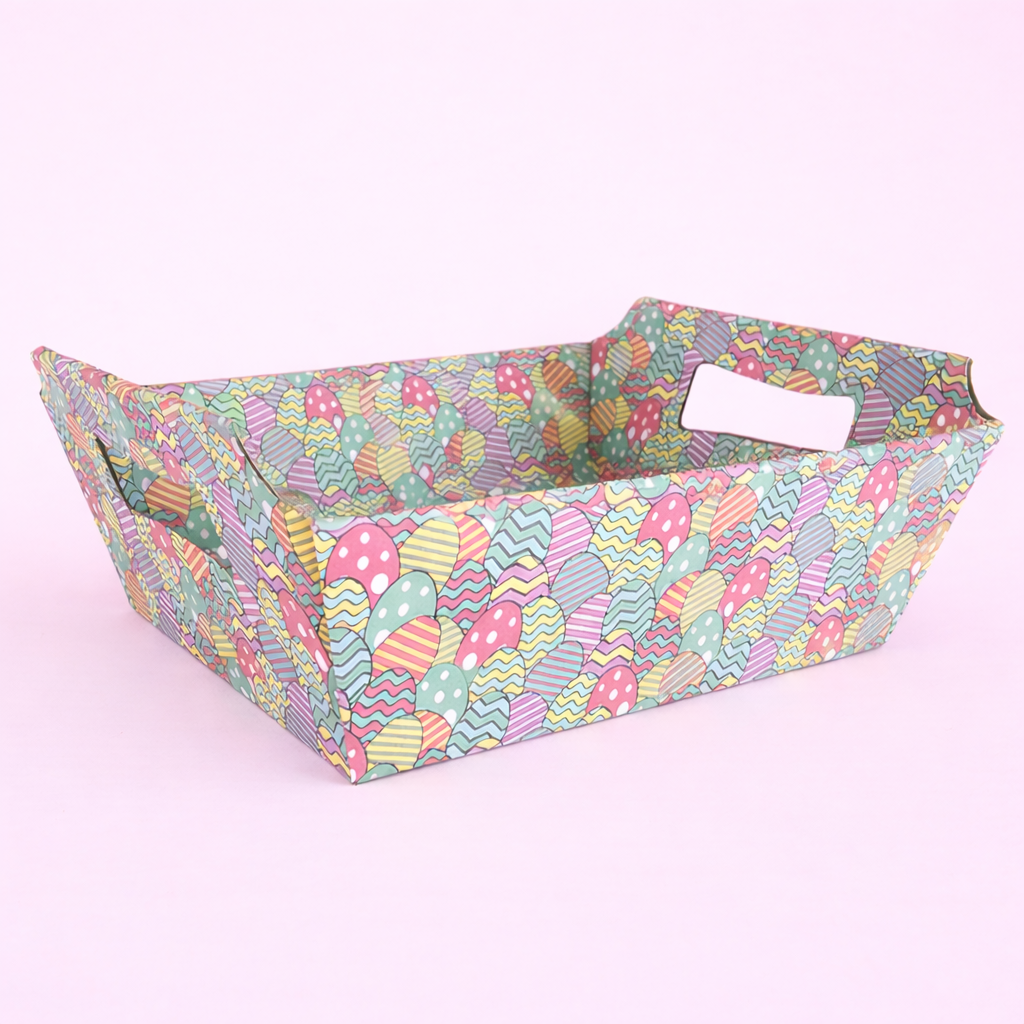 Canasta Pascua 29x22x10cm - Huevitos