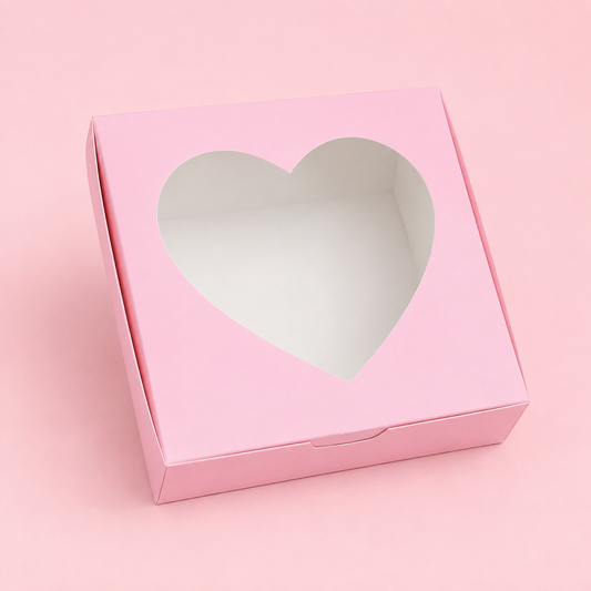 Caja 22x22x7cm ROSA CON VISOR - 641768