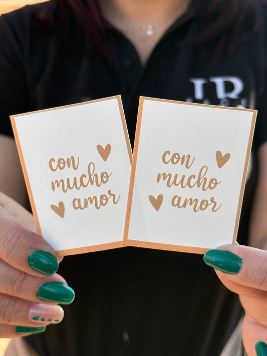 Tags “con mucho amor” - contiene 10 unidades