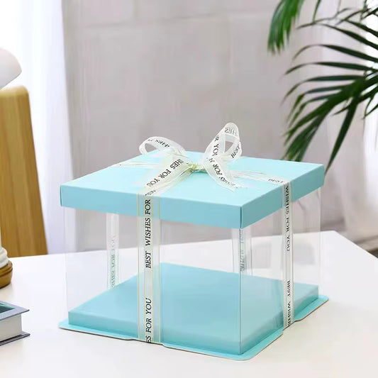 CAJA 26X26X18CM TIFFANY TRANSPARENTE - COD 642413