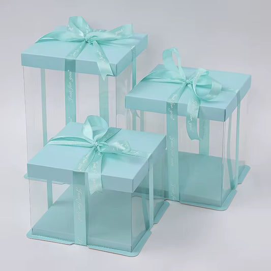 CAJA 22x22x24CM TIFFANY TRANSPARENTE - COD 642410