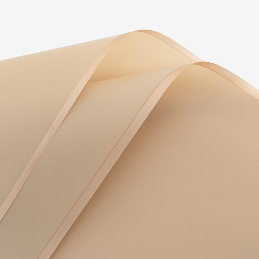 Papel Coreano Borde Dorado Beige 58x58cm - (Paq de 20 und)