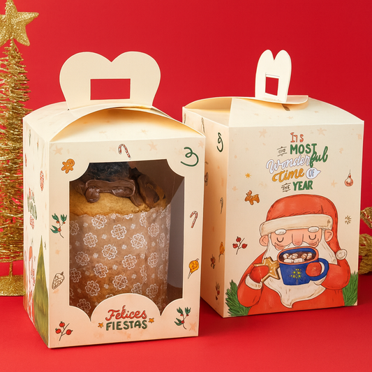 Caja p/ Pan Dulce 500gr 13x13x17cm - COD 642194