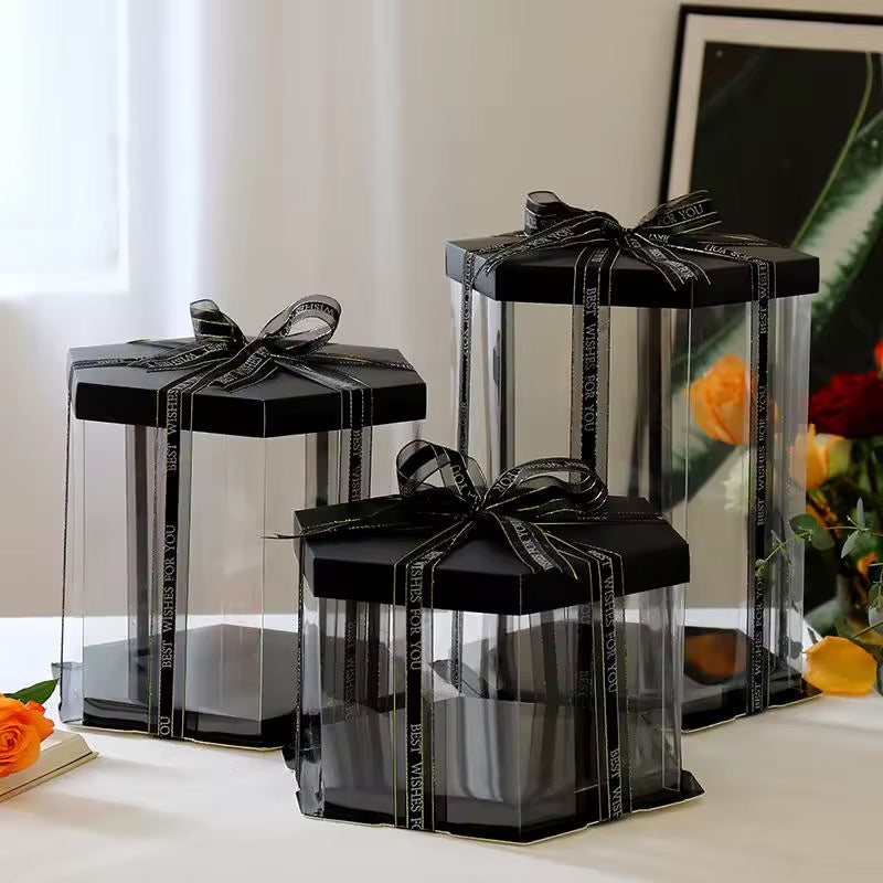 HEXAGONAL 21.5x21.5x16cm NEGRO - COD 642399