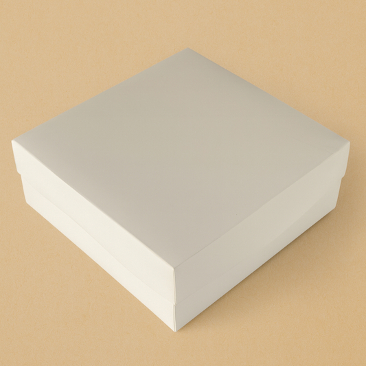 Caja 25x25x10cm Doble Pared Blanco - COD 640962