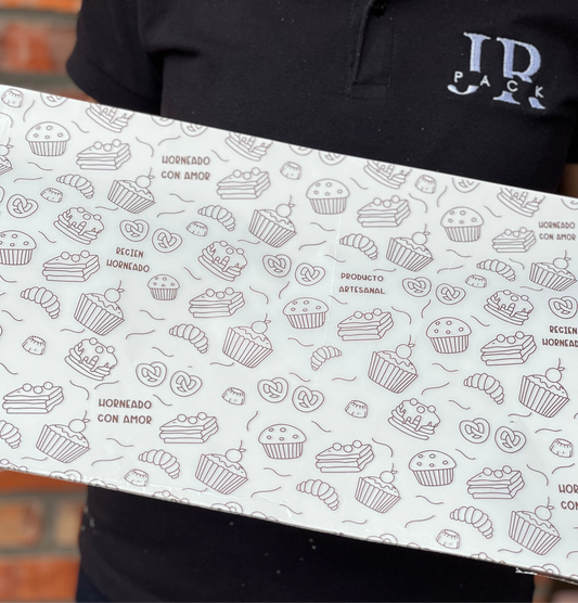 Papel Manteca Pastelería Marrón 27x40cm - (contiene 25 hojas) - COD 641305