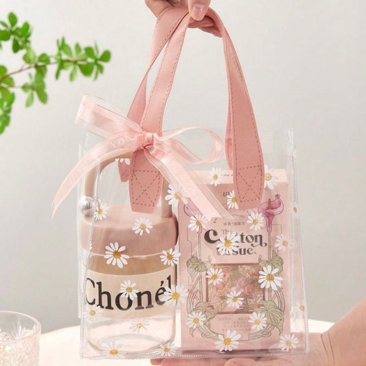 Bolsa PVC Margarita Rosa 25x14x23cm - COD 642374