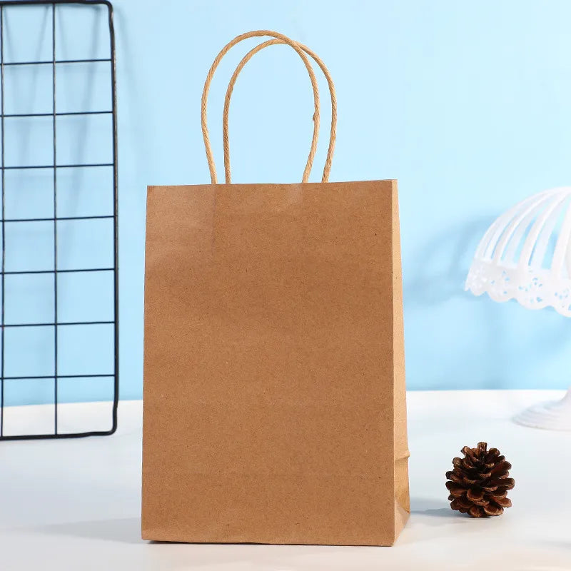 Bolsa en Papel Kraft Colores - 21x11x27cm (7 colores)