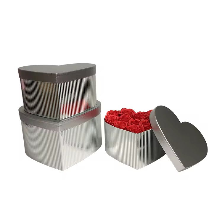 Caja Premium Corazón Brillo - G (29x28x16cm) Ideal Madres