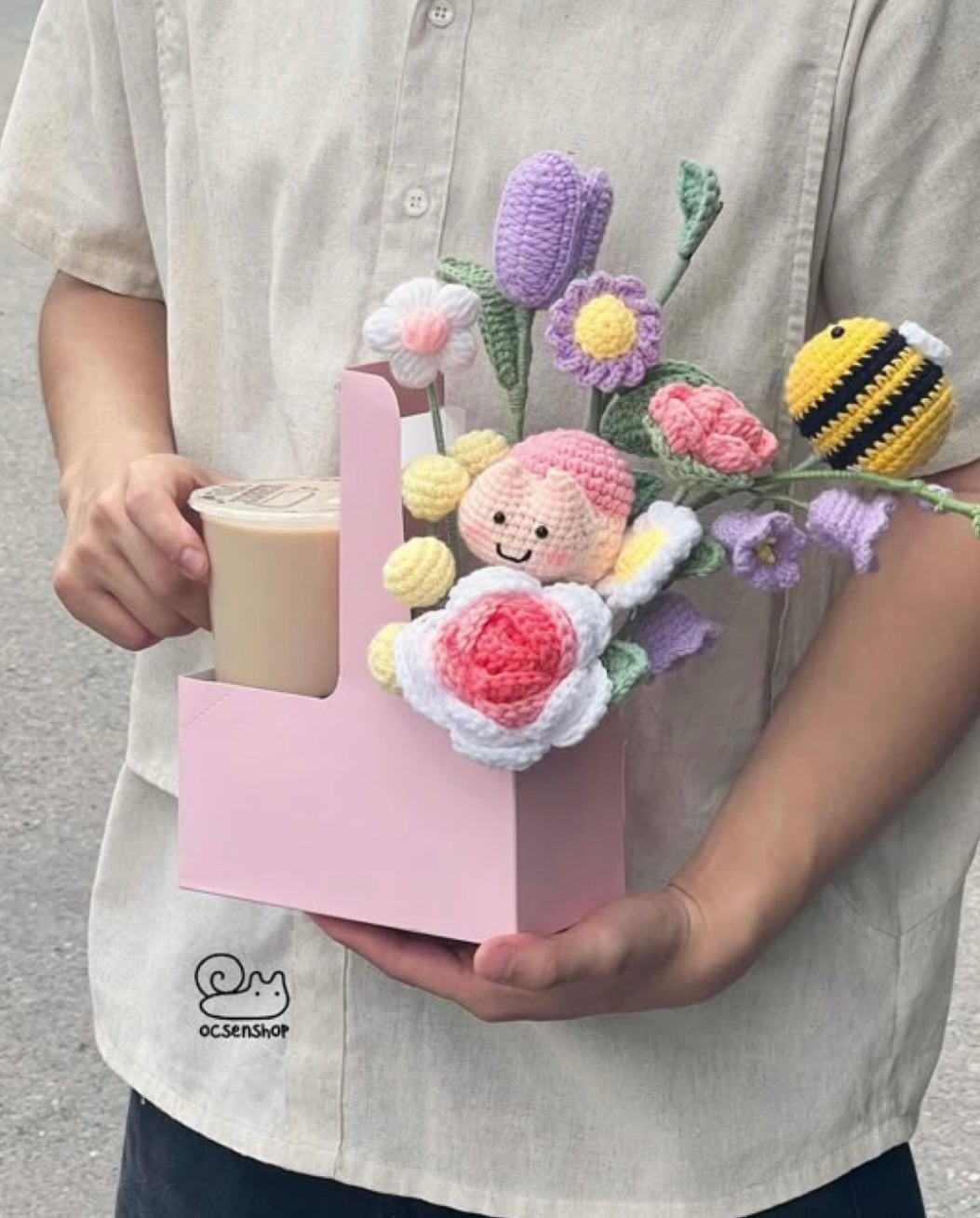 Porta Vaso Rosa - COD 641361