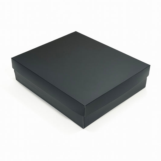 CAJA 26x22x6.5CM DOBLE PARED NEGRO MATE - COD 642395