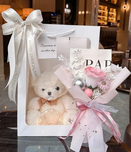 Bolsa Blanca c/ Visor 20x16x30cm - COD 641918