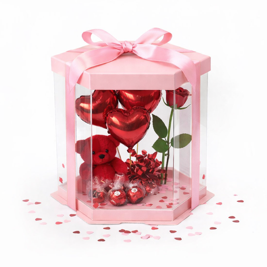 HEXAGONAL 21.5x21.5x23cm ROSADO - COD 642382