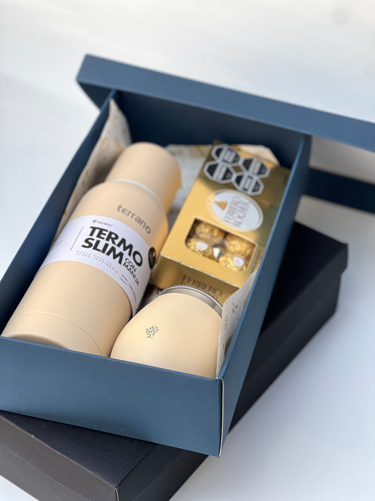 Caja 34x19x9cm Mate Azul Marino - COD 640952