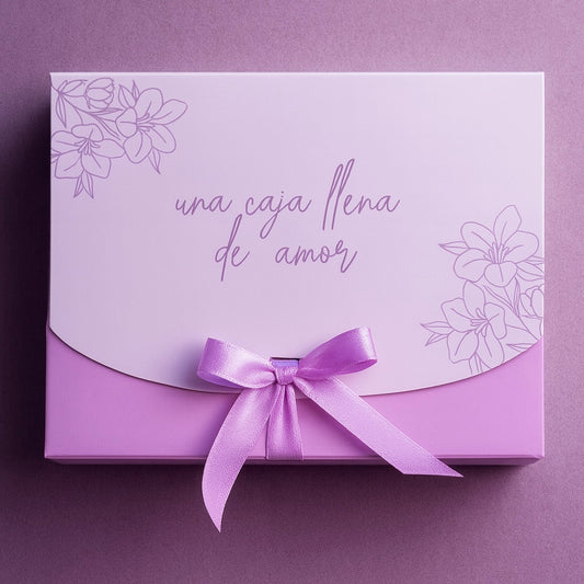 Caja Lazo Lila - 23x17x7cm - LZDM.3