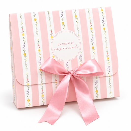 CAJA LAZO ROSA 27x24x8.5cm - 643473
