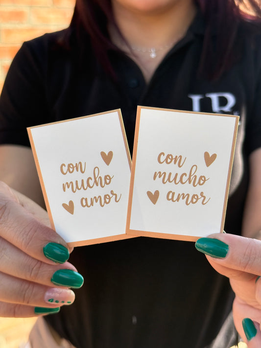 Tags “con mucho amor” - contiene 10 unidades