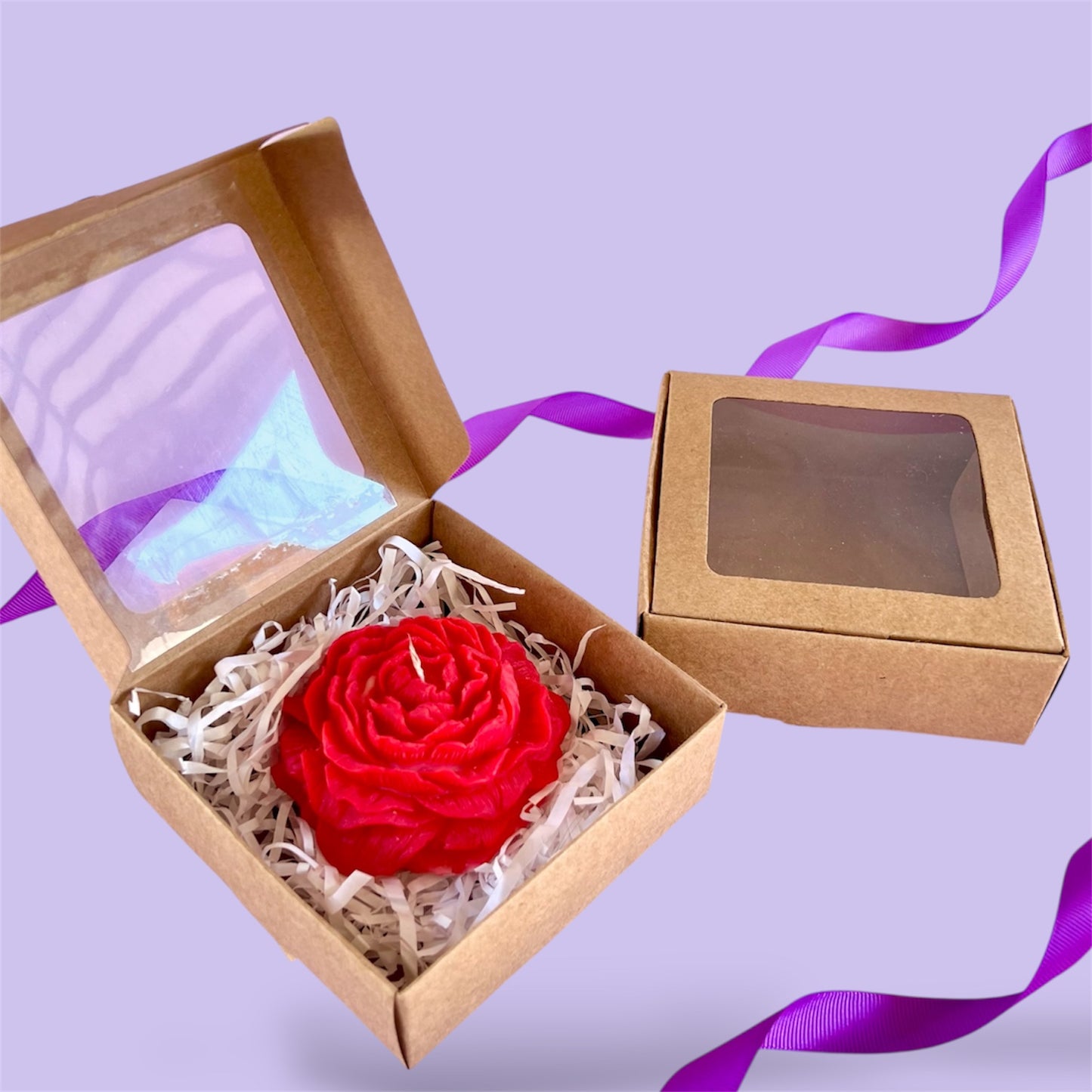 CAJA 11x11x4cm CON VISOR KRAFT - COD 641380