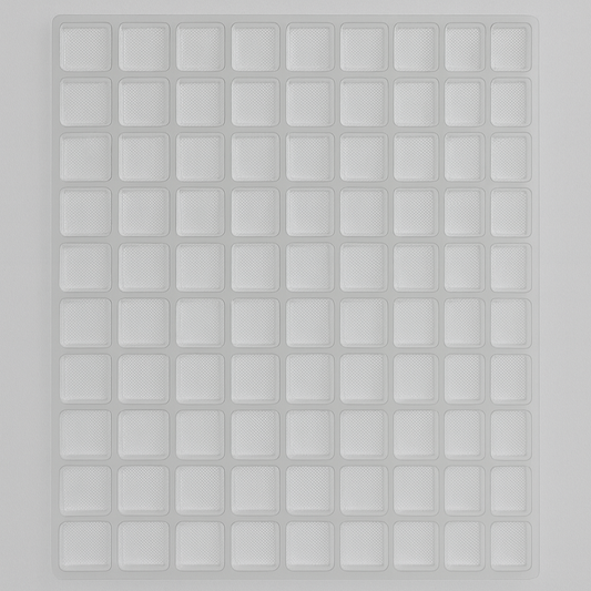 MOLDE 2.9X2.9 CON 100 CAVIDADES