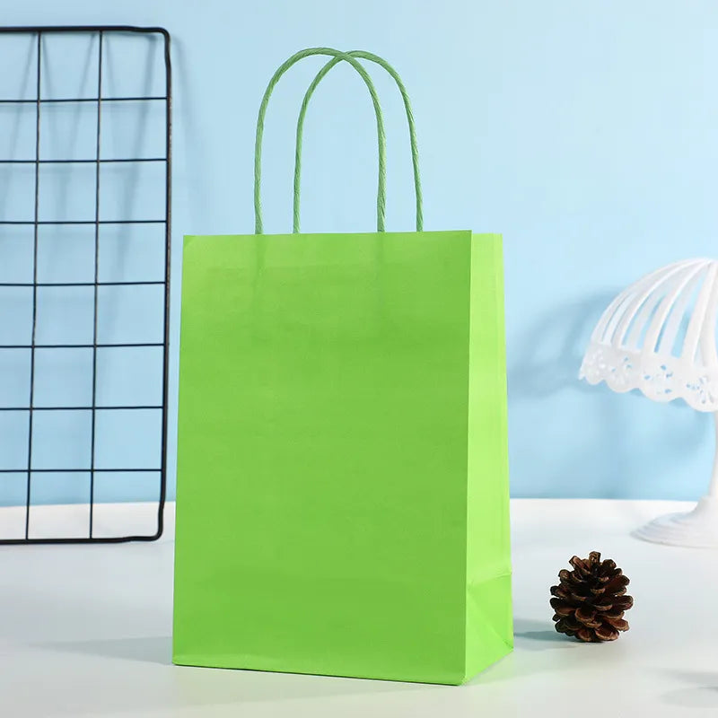 Bolsa en Papel Kraft Colores - 15x8x21 cm (7 colores)