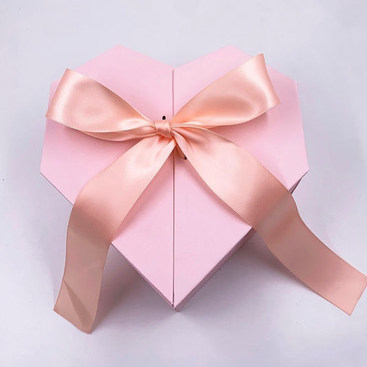 CAJA PREMIUM 22x21x10cm ROSA CORAZÓN - CNPR1.1