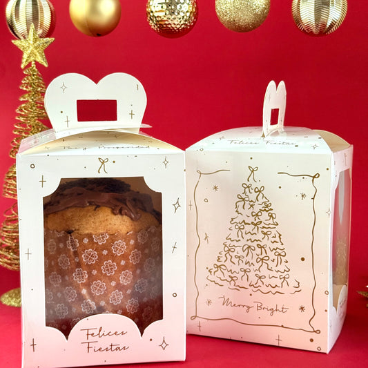 Caja p/ Pan Dulce 500gr 13x13x17cm - COD 641272