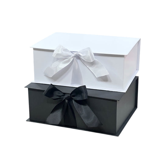 Caja Premium 30x25x10cm Negro - Tipo Libro