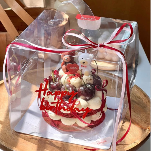 Caja transparente 19.5x19.5x15cm + Incluye base - COD 642317