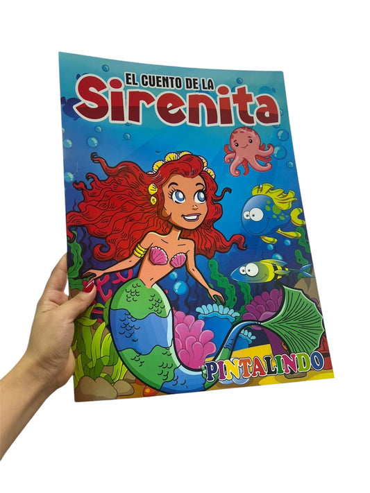 Sirenita Libro (Grande) Pintalindo