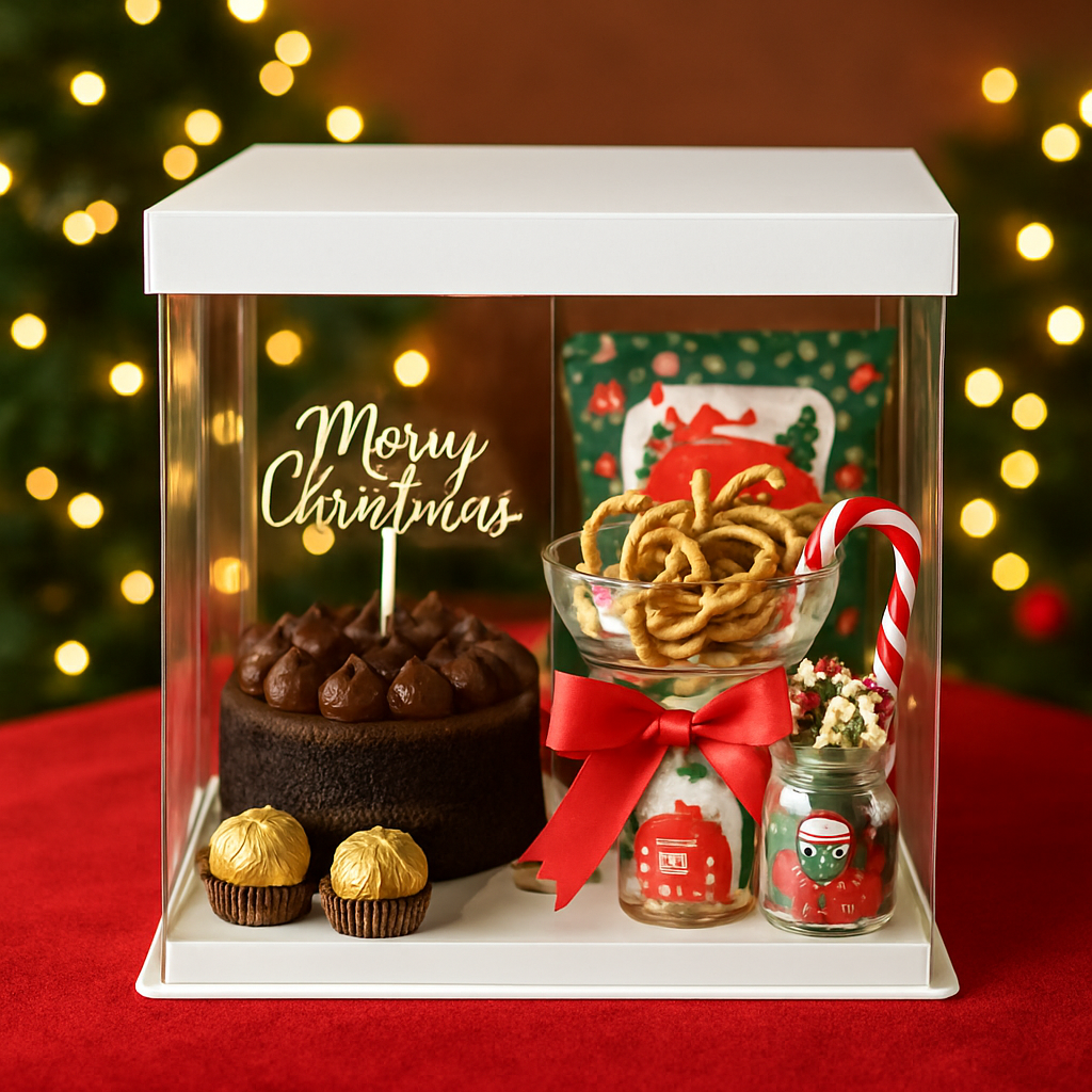 CUADRADA 30x30x25cm TRANSPARENTE - COD 642309