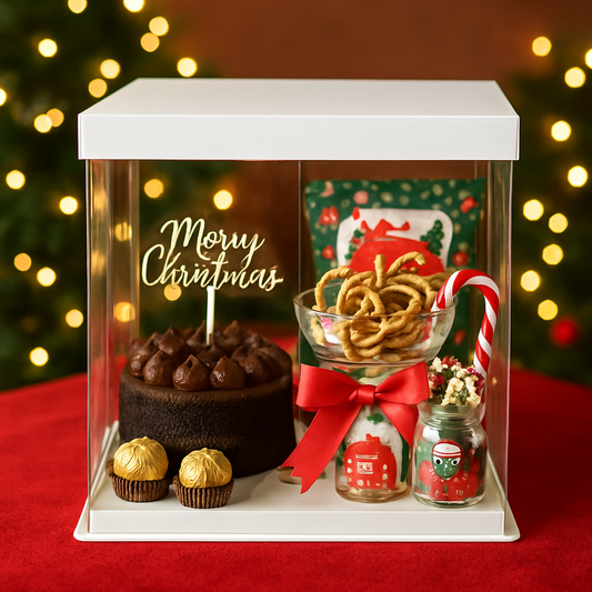 CUADRADA 30x30x25cm TRANSPARENTE - COD 642309