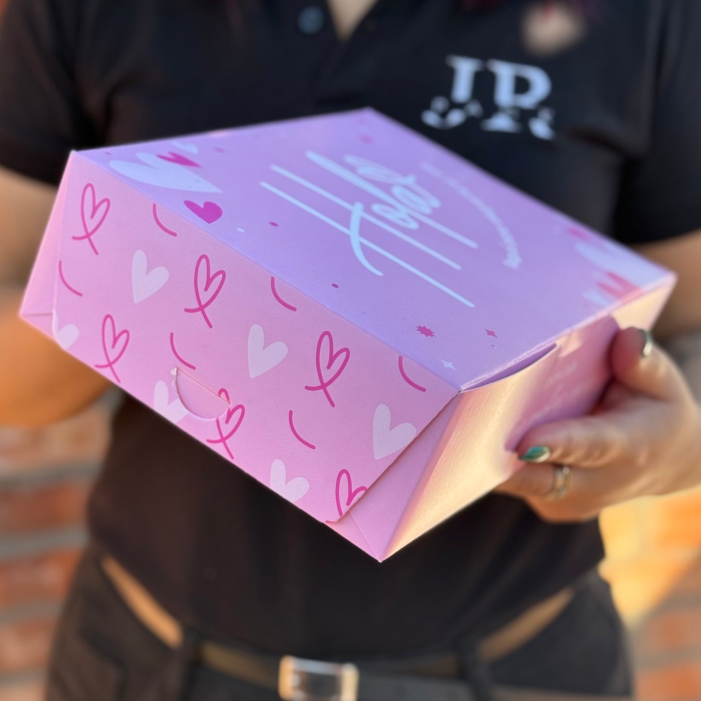 Caja 23x17x7cm - ¡Hola! - Rosa