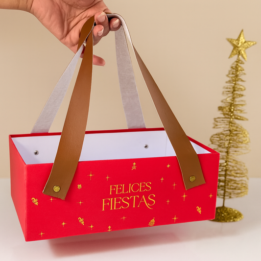 Bandeja Premium 25x15x9cm Rojo Navidad - COD 642279