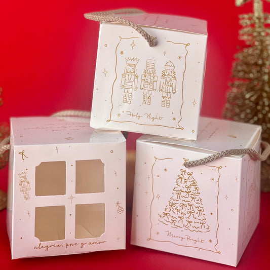 Caja Vela Navidad 9.5x9.5x9.5cm - COD 640625