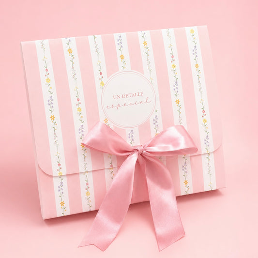 CAJA LAZO ROSA 27x24x8.5cm