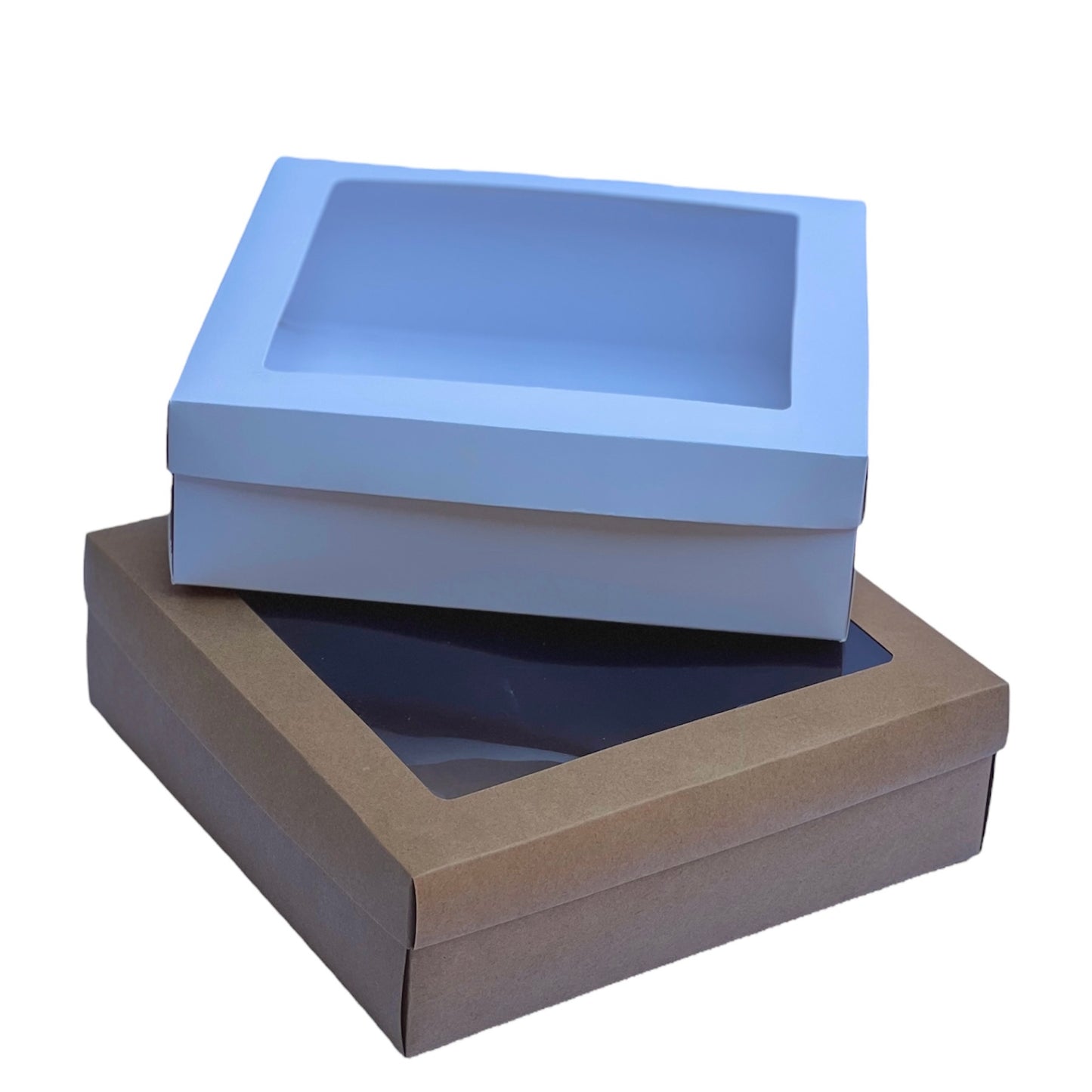 Caja 30x30x9cm Doble Pared c/ visor - COD 640666