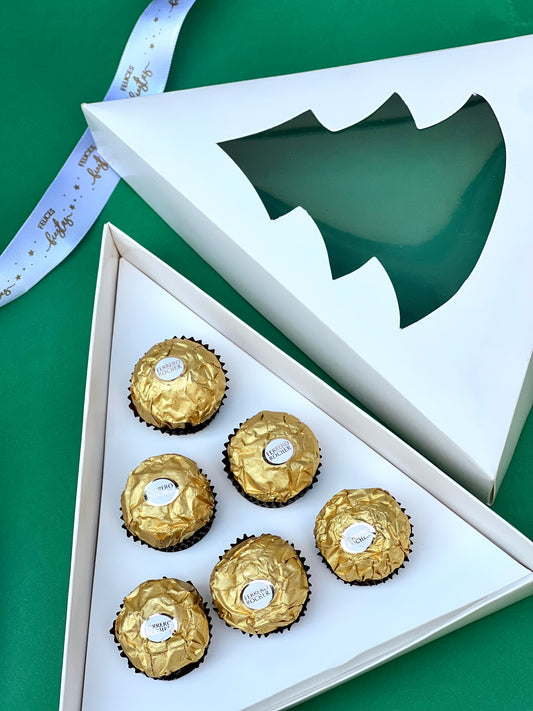 Caja Navidad Triangular p/ 6 bombones - COD 640686