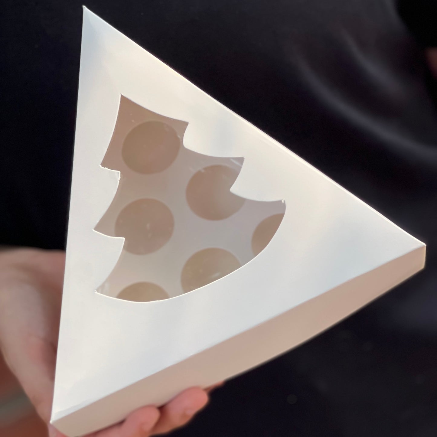 Caja Navidad Triangular p/ 6 bombones - COD 640686