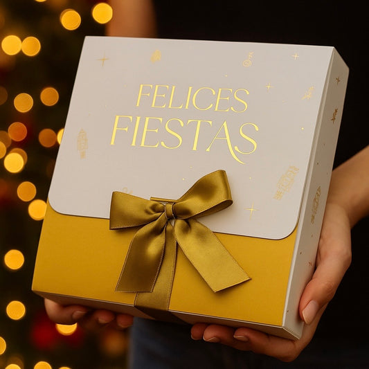 Caja Lazo 17x16x5cm Dorado - COD 642268