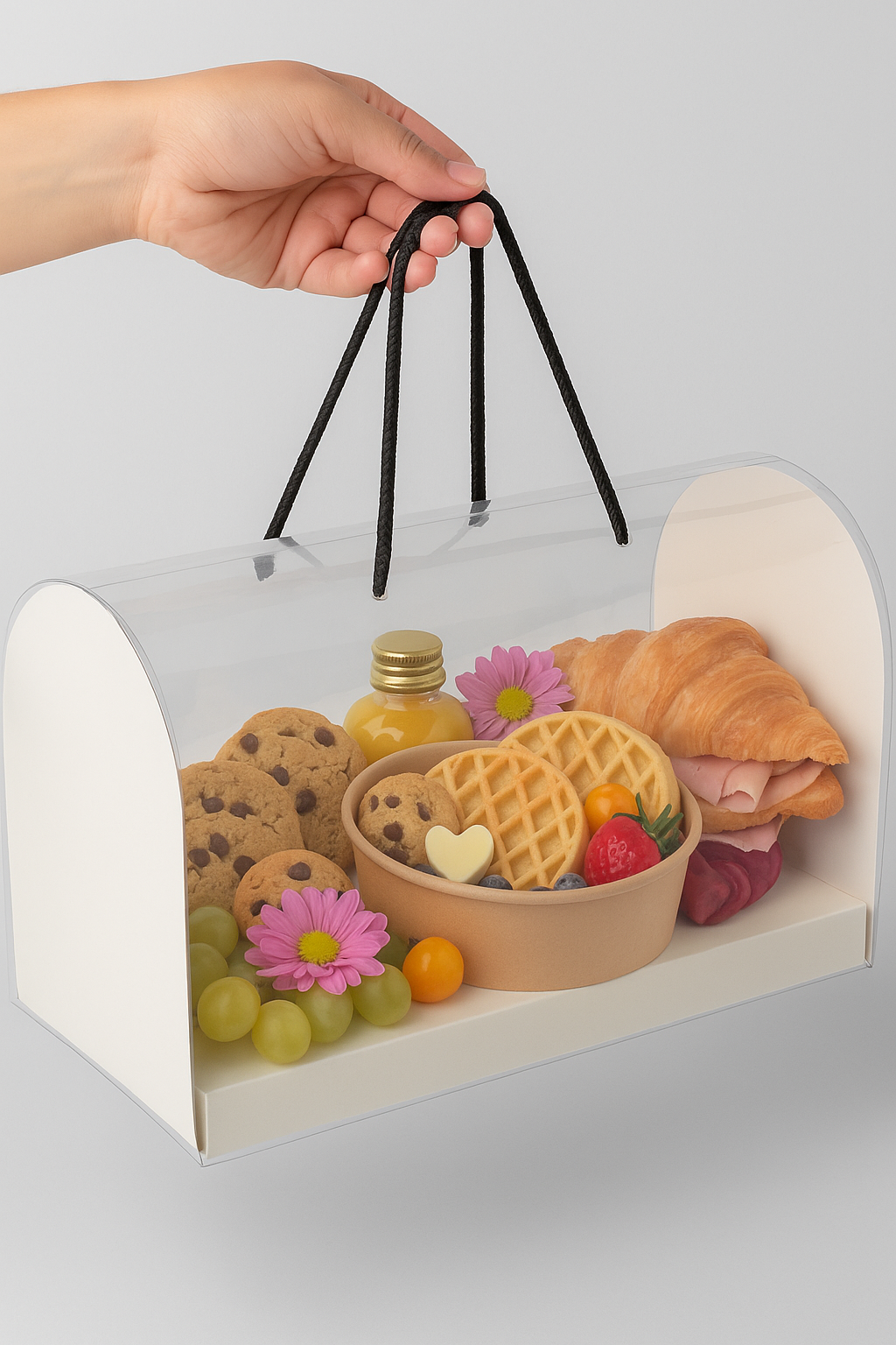 Caja 33.5x18x13cm Tipo Buzón + tapa transparente - COD 641578